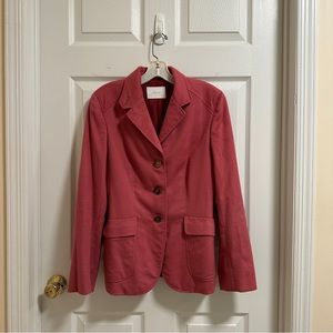 Brioni Italian 100% Cashmere Women Blazer Jacket / Light Red - IT 42R US 6